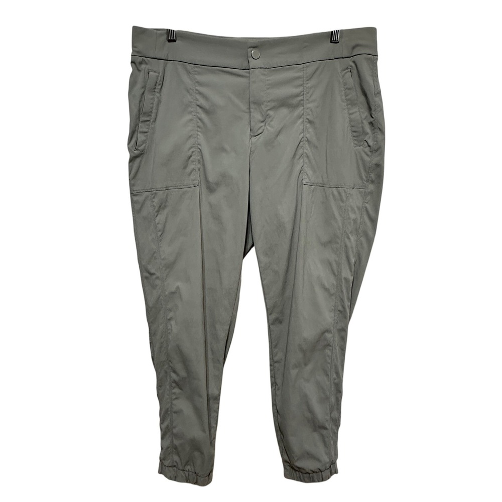 Athleta Trekkie Jogger Pants Womens‎ 16 Grey Hiking Gorpcore Activewear Nylon